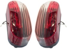 2x Bianco Rosso LED Angolo