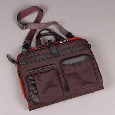 Piquadro Borsa da Viaggio Second Hand Tessuto Pelle Italia Originale