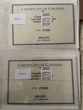 Lotto francobolli certificati