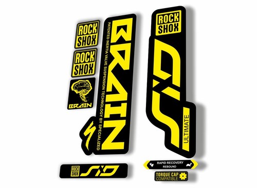 Adesivo decalcomania rock shox - rock,