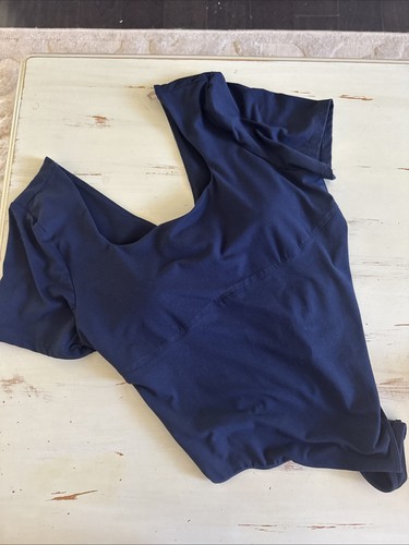 Body blu collo - , quadrato