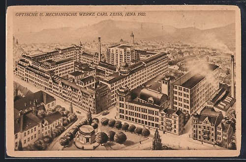 Cartolina jena opere ottiche - cartolina,