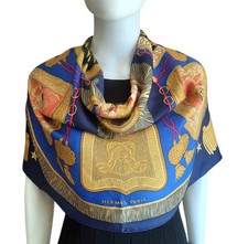 Sciarpa vintage HERMÈS Poste
