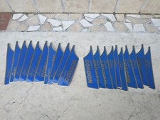 10 coppie serie adesivi cupolino Vespa Super Gordon originali d'epoca come foto