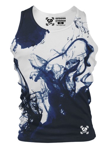 Canotta palestra navy - navy, smoke