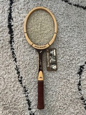 Racchetta Tennis In Legno Snauwaert - Autografo di  Brian Gottfried - Nuova