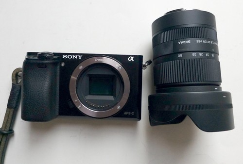 Sony a6000 camera with sigma - sony,