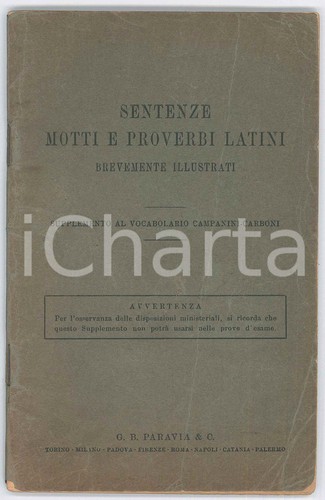 1936 sentenze motti - 1936, proverbi