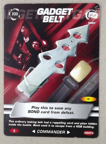 007 spy card 233 - 233, gadget