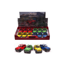JEEP WRANGLER OPEN TOP cm 12 (1 Modellino a Scelta) 1:28 Kinsmart Modellismo Gio