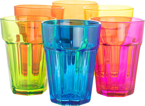Set bicchieri colorati vetro - colorati,