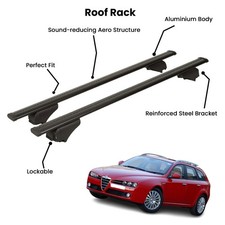 2 Pcs Black Cross Bars for