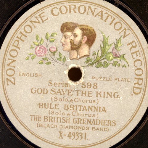 Zonophone coronation record - zonophone,