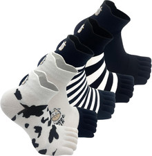 5 Paia Calzini Con Le Dita - Calzini Da Donna in Cotone Con Dita Separate, Class