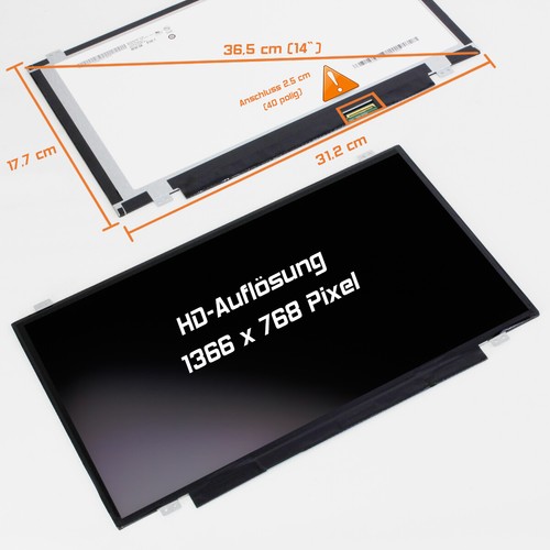 Display led opaco - led, 14,0"