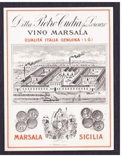 Etichetta Vino Marsala Sicilia Ditta Pietro Cudia
