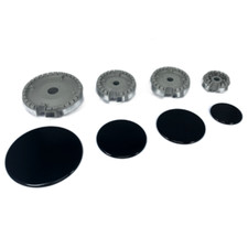 Kit bruciatori + piattelli spartifiamma cucina piano cottura Ikea 4 fuochi