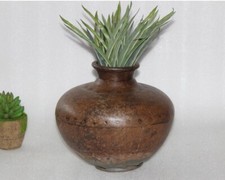 Ferro Antico Rotondo Acqua Pentola Matka Originale Vecchio Mano Artigianale Casa