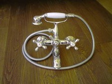 RUBINETTO RETRO ANTICATO GRUPPO VASCA maniglia stella 4 punte CROMO rubinetteria