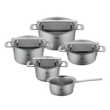 FISSLER Phi Collection Set di pentole 5 pezzi con coperchi in vetro