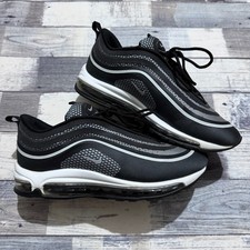 Nike Air Max 97 Ultra 17 nere platino puro UK9 US10 EU44 riflettenti