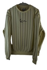 Felpa KARL KANI beige a righe