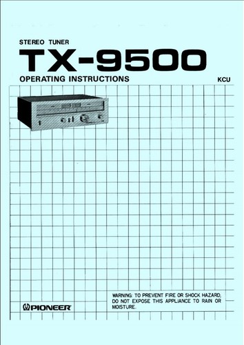 Pioneer 9500 sintonizzatore - pioneer, tx-9500