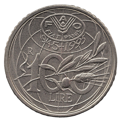 Moneta 100 lire - moneta,