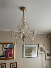 LAMPADARIO VETRO MURANO 6 LUCI - DORATO marca LA MURRINA