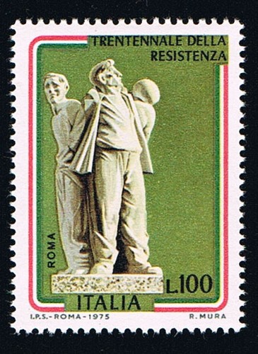 Italia francobollo - un,