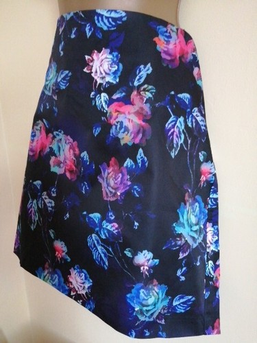Minigonna nera blu taglia - , 18