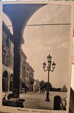 Cartolina Mirandola Piazza