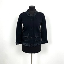 Catalogo originale modello Dolce & Gabbana Smoke Piping senza colletto giacca 40 nero
