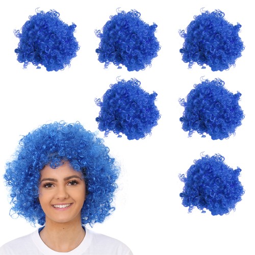 Parrucche afro blu adulti - afro,