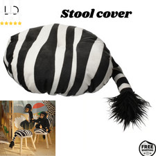 Coprisgabello Zebra IKEA SANDLÖPARE Nero Bianco Lavabile Tessuto Riciclato Bambini