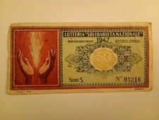 Biglietto della "Lotteria