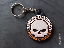 Portachiavi Tipo Logo Harley Davidson Motorcycles Skull Stampato in 3D 5X4 CM