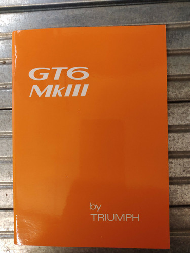 Triumph gt6 mkiii owner - triumph, owner's