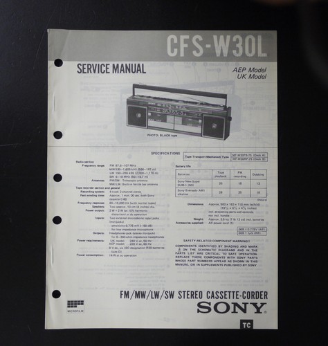 Originale sony cfs - originale, radio