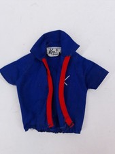 Bambola KEN vintage anni 60 originale camicia blu top Mattel Barbie fidanzato amico