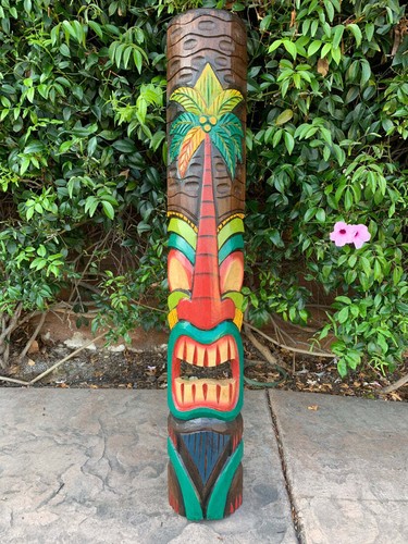 Tiki totem palma maschera - totem,