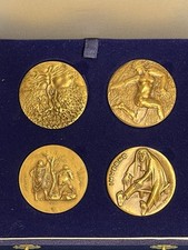 Zecca Le 4 Medaglie, 4 stagioni, su Disegni Greco Bino Bini Annigoni Fazzini