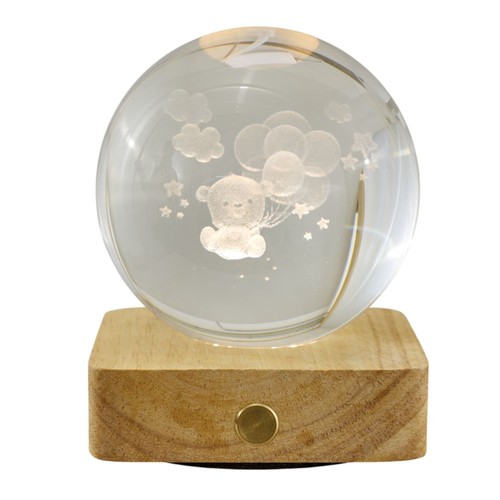 Lampada orsetto base legno - base,