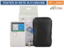 TESTER MULTIFUNZIONE PER CONNESSIONI CAVO ETHERNET TELEFONO USB BNC RJ45 RJ11