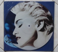 MADONNA TRUE BLUE LP PICTURE DISC VINYL JAPAN 1986 BLUE HEART VINILE 33 RECORD