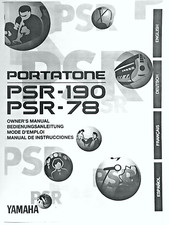 Yamaha psr 190 78 - psr-190, psr-78
