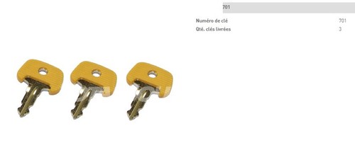 Set chiave jungheinrich - set, 3