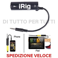 iRig interfaccia Chitarra Basso Tastiera per iPhone iPad Mac SCHEDA AUDIO PORTAT