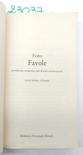 Fedro Favole BUR Rizzoli 8°
