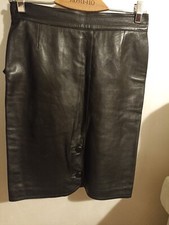 Gonna Nera in Pelle